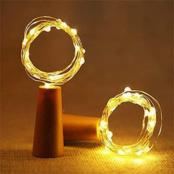 Cork Fairy String Lights - Battery Powered -Warm Light (3 Ft/Packs of 2)