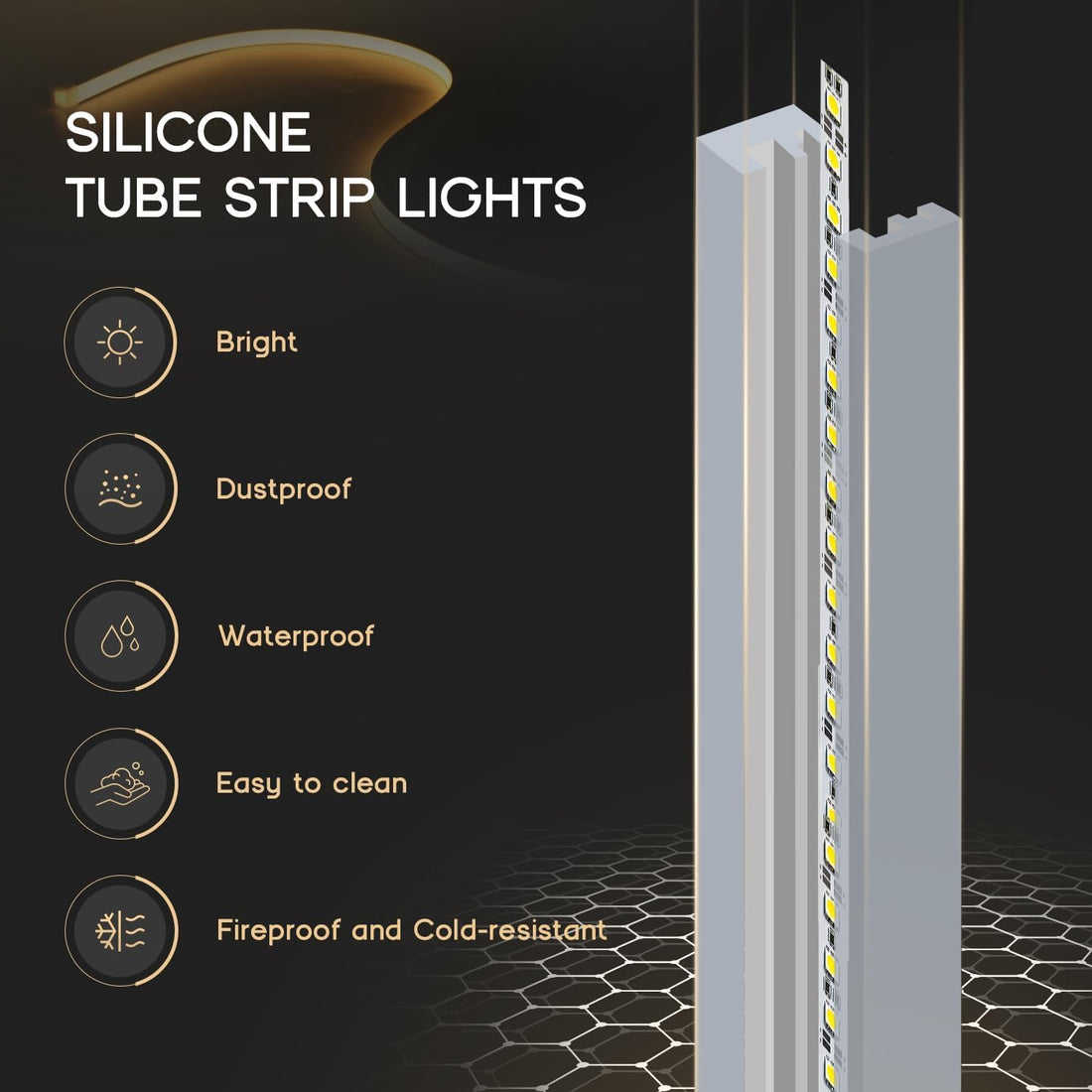 Blue Neon LED Strip Light 5M | Flexible Silicone Rope Light with 12V Adapter | Waterproof IP65 Plug-in Tube Light for Room, Outdoor, Balcony, Garden, Party & Festival Decoration