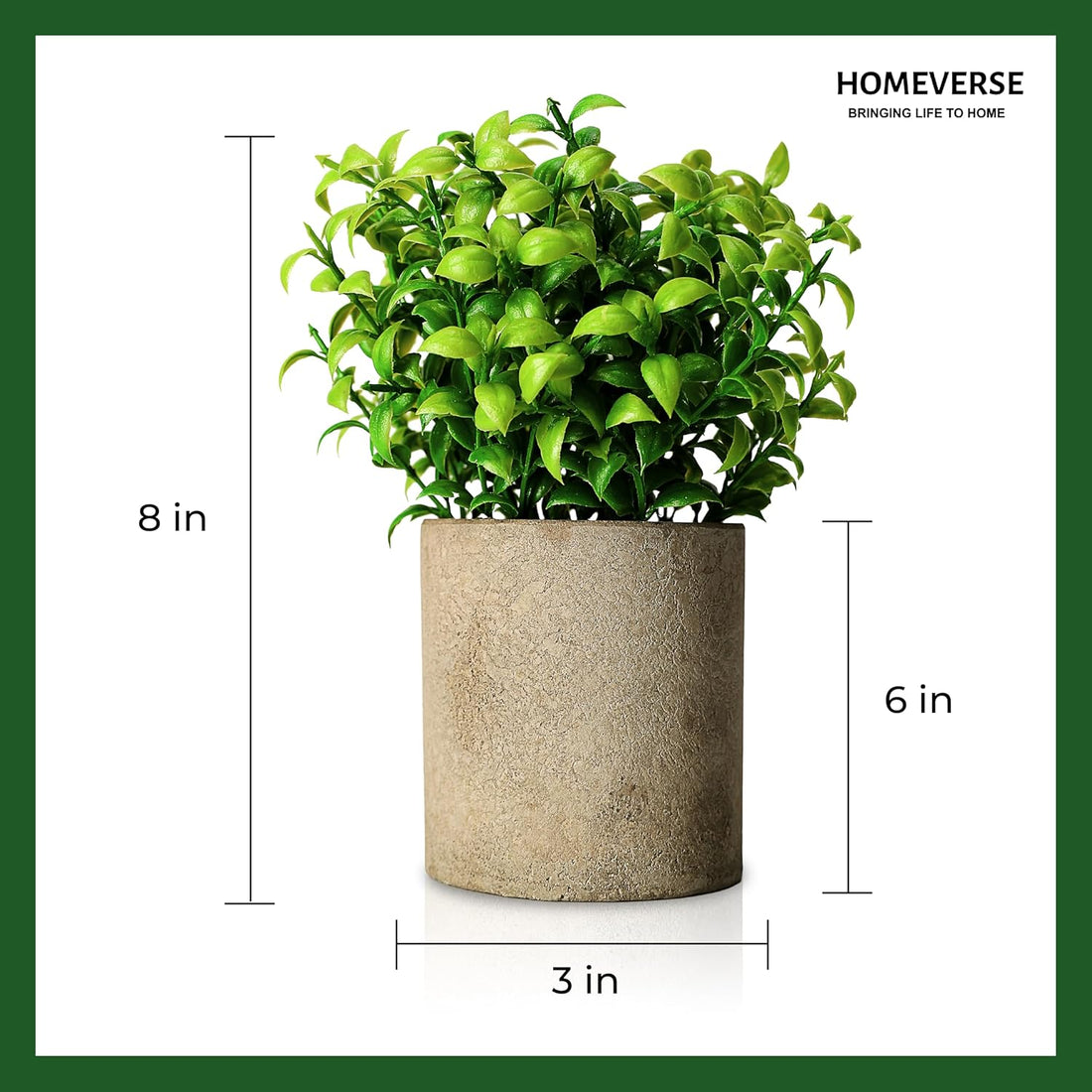 Artificial Eucalyptus Plant with Vase for Home Decor, Small Faux Plants in White Pot for Bathroom, Kitchen, Office, Farmhouse Room Shelf