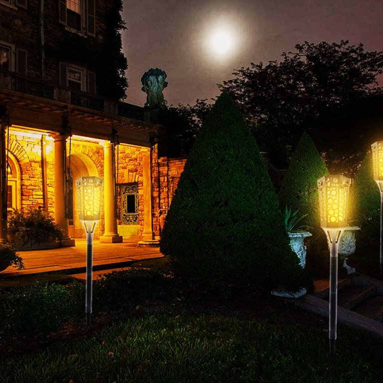 Solar Hexagon Torch Light Flame (Warmwhite)