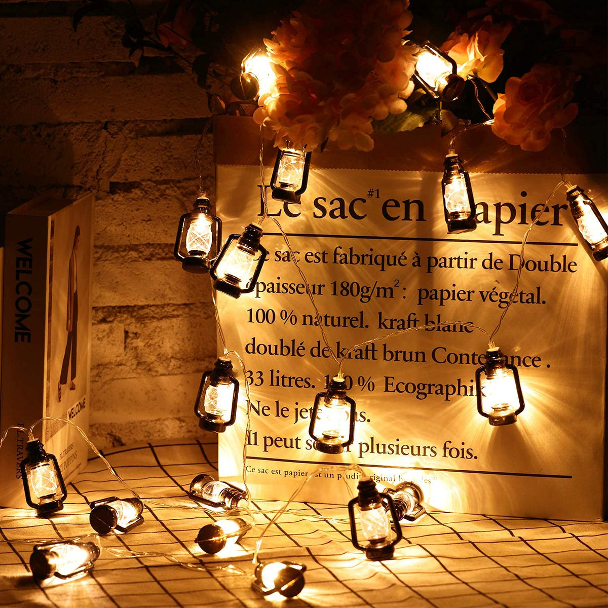 Plastic Lantern String Lights