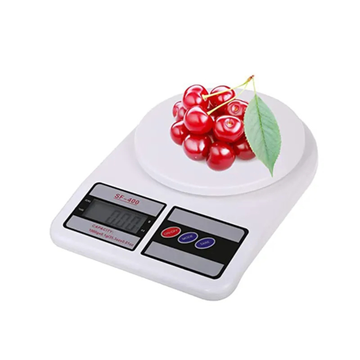 Digital Kitchen Weighing Scale | 10kg x 1g Precision, LCD Display | Measuring Food, Cake, Vegetable, Cooking, Baking, Meal Prep, Fitness & Diet | 2x Batteries Included