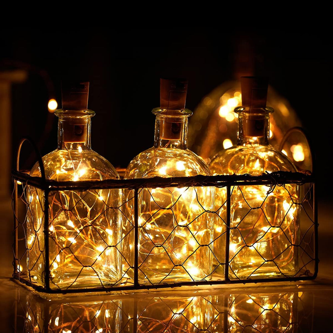 Cork Fairy String Lights - Battery Powered - Warm Light (3 Ft/Packs of 10)