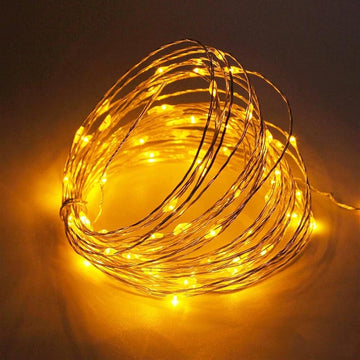 LITVERSE 10 Meter 100 LED's Waterproof Fairy Decorative Stary String Light |1 M USB Powered, Sturdy Quality| Warm White