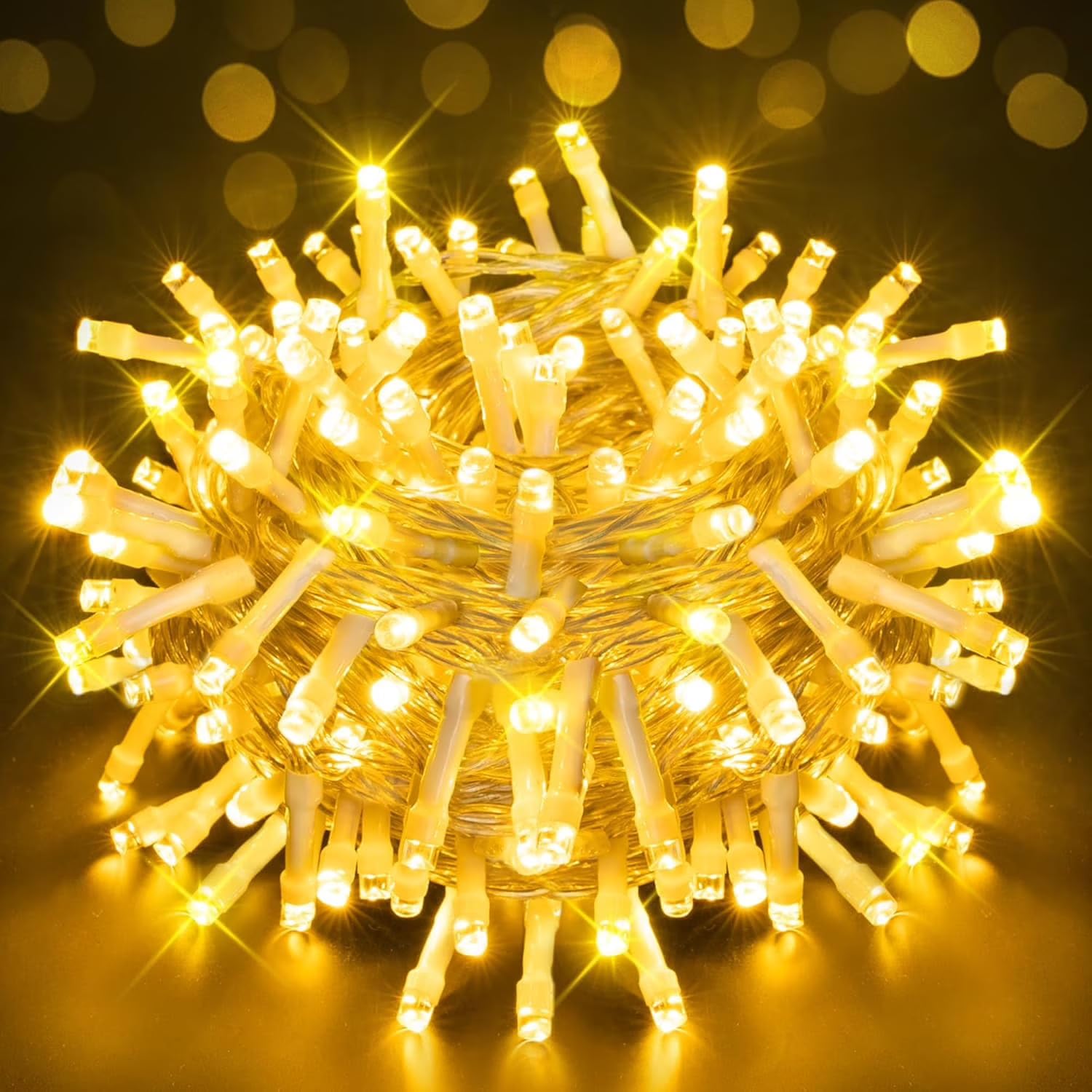 Pixel LED String Lights | 40 LEDs, 30 Ft Long | Warm White Fairy Lights for Outdoor & Indoor Decoration | Garden, Park, Balcony, Diwali, Wedding, Festival, Party, Home Decor