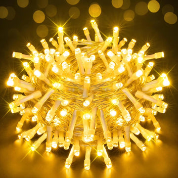 Pixel LED String Lights | 40 LEDs, 30 Ft Long | Warm White Fairy Lights for Outdoor & Indoor Decoration | Garden, Park, Balcony, Diwali, Wedding, Festival, Party, Home Decor