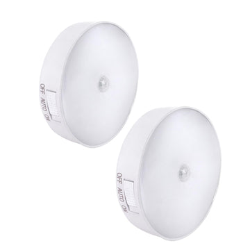 Motion Sensor 8 LED Night Lights, Dusk to Dawn Motion Sensor for Bedroom, Bathroom, Toilet, Stairs, Kitchen, Hallway Pack of 2
