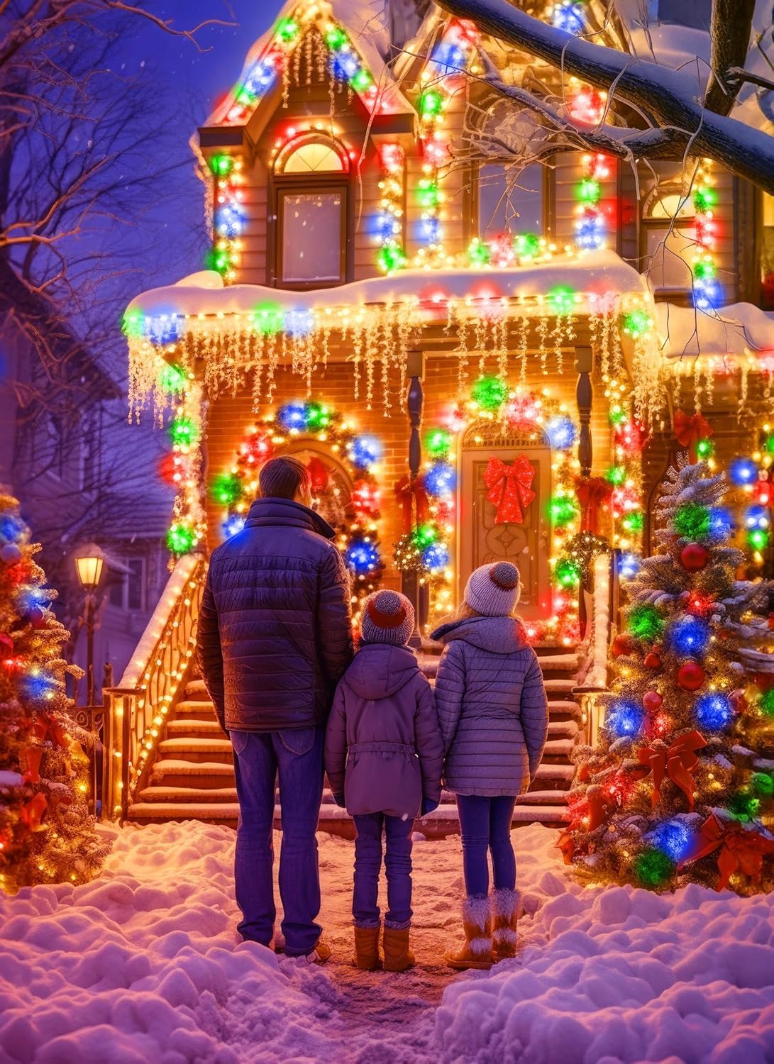 Solar Powered 120 LED Waterproof String Lights – Indoor/Outdoor Decorative PVC Fairy Lights for Garden, Patio, Landscape, and Holiday Decoration (Multi)