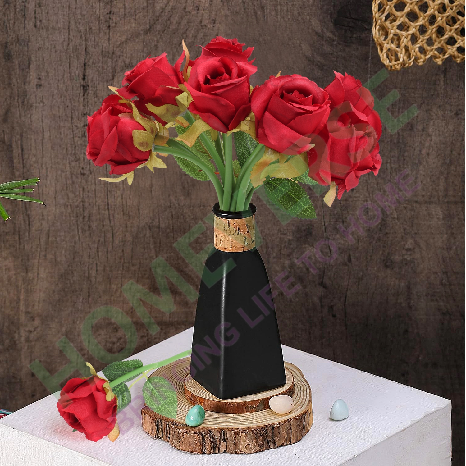 Artificial Rose Red 12pcs